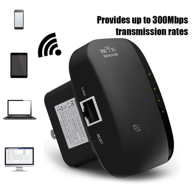 Répéteur Wi-Fi 300 Mbps – Couverture du signal améliorée
