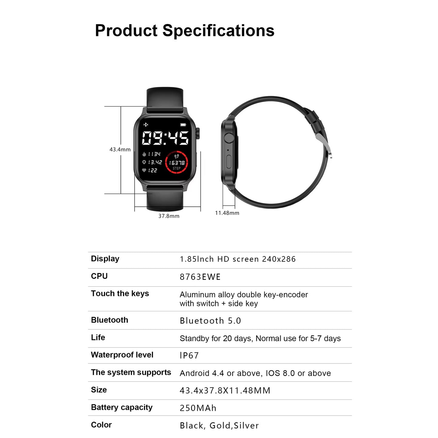 G93 Smart Watch – Waterproof Sports Tracker