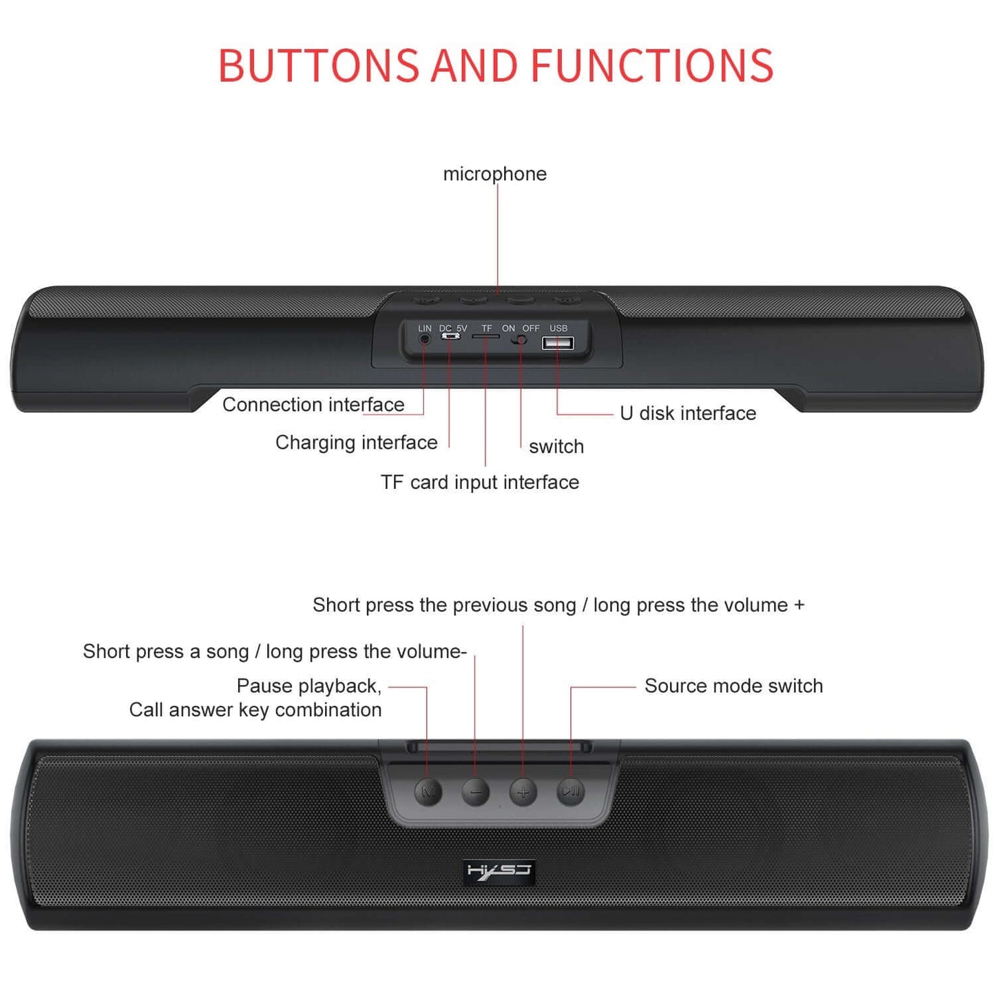 Home Bluetooth Speaker – High-Fidelity Sound