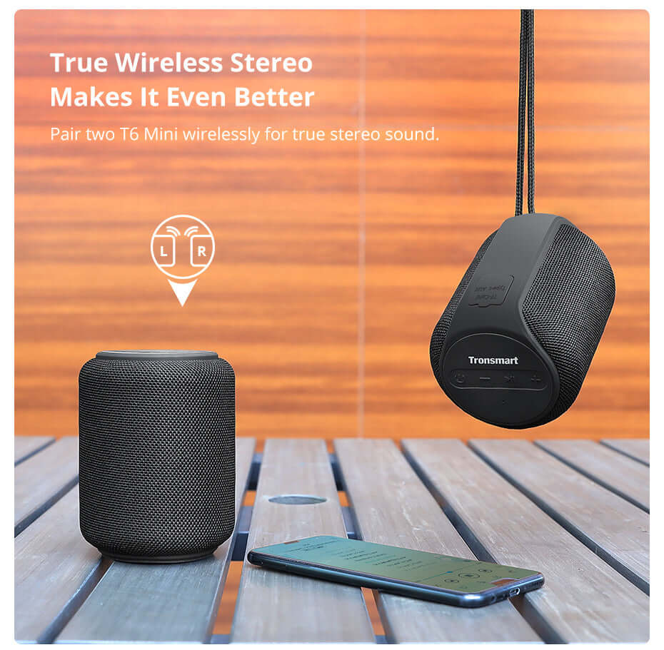 Tronsmart T6 Mini Speaker – Waterproof Design