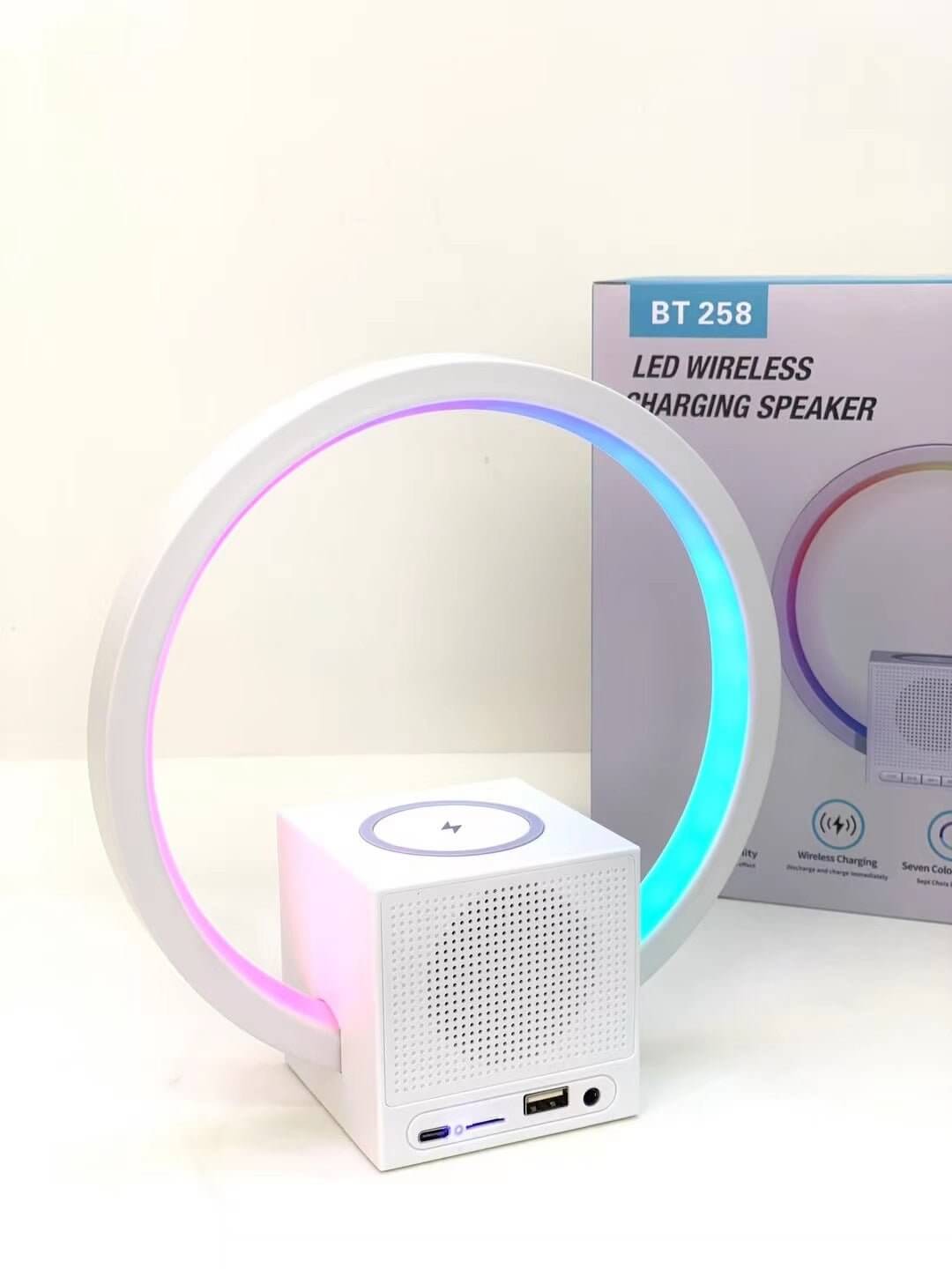 Smart Ambience Light Speaker – Wireless Charging - DomoHive Store