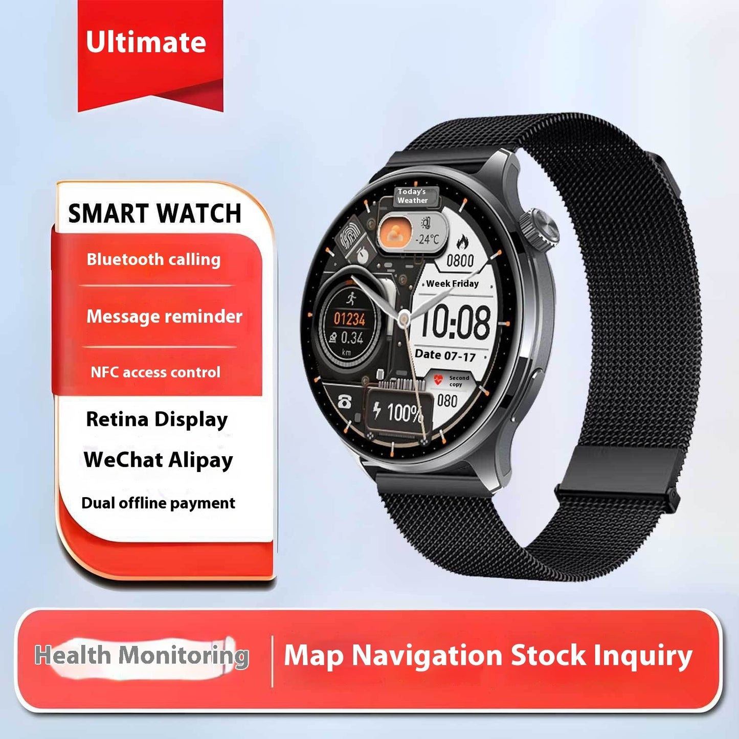 Kids Health Monitoring Watch – Waterproof Design