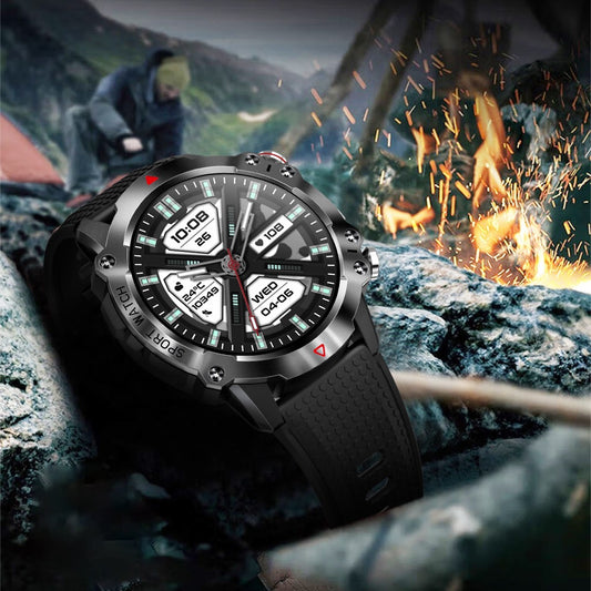 Outdoor Smart Watch – Waterproof Heart Rate Monitoring