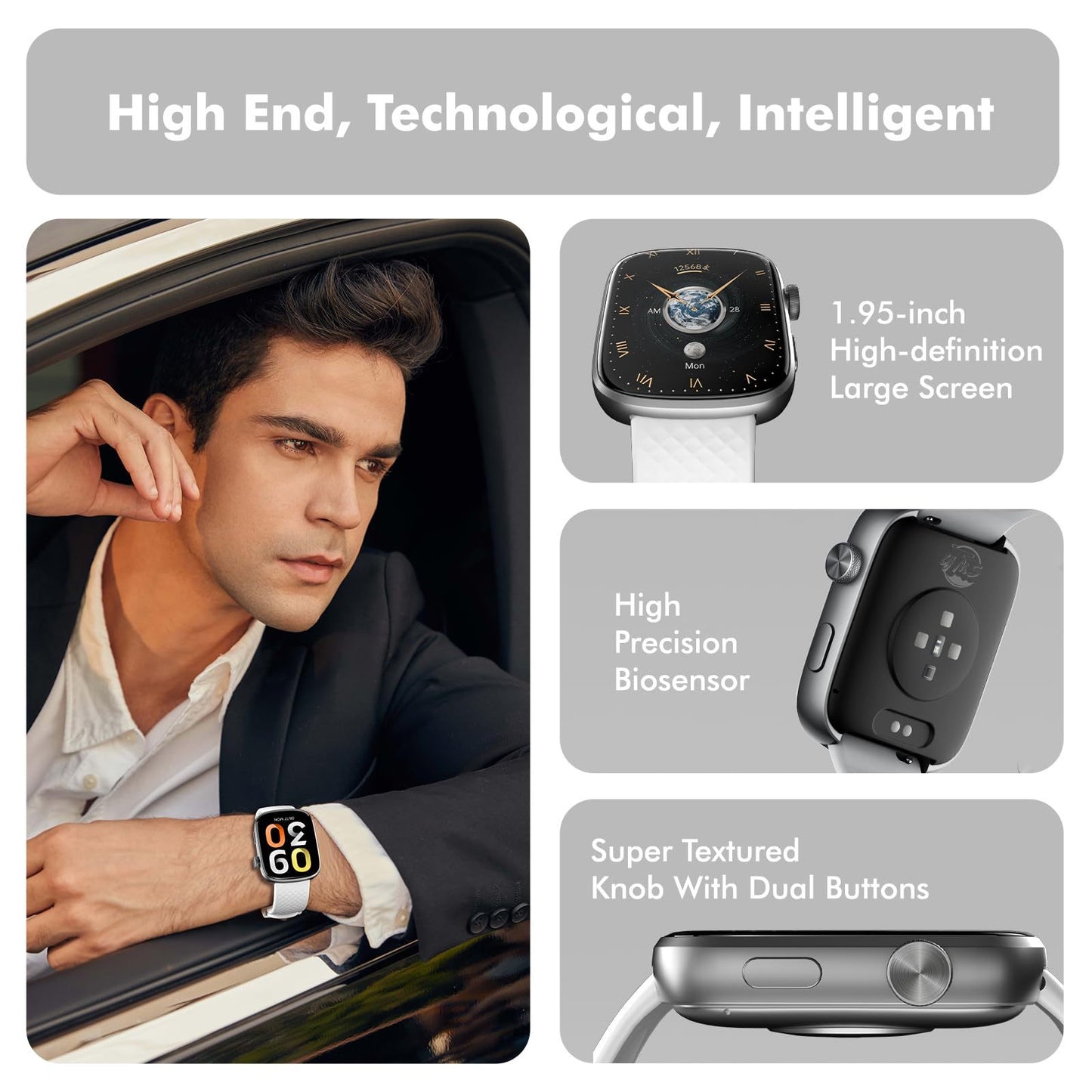 Smart Watch Bluetooth – HD Screen & Waterproof