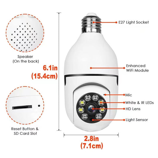 RW104P Security Camera – Integrated Light Holder