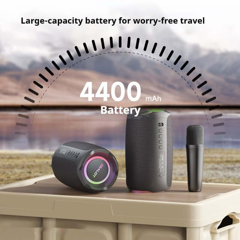 Portable Bluetooth Speaker – Wireless Karaoke Function