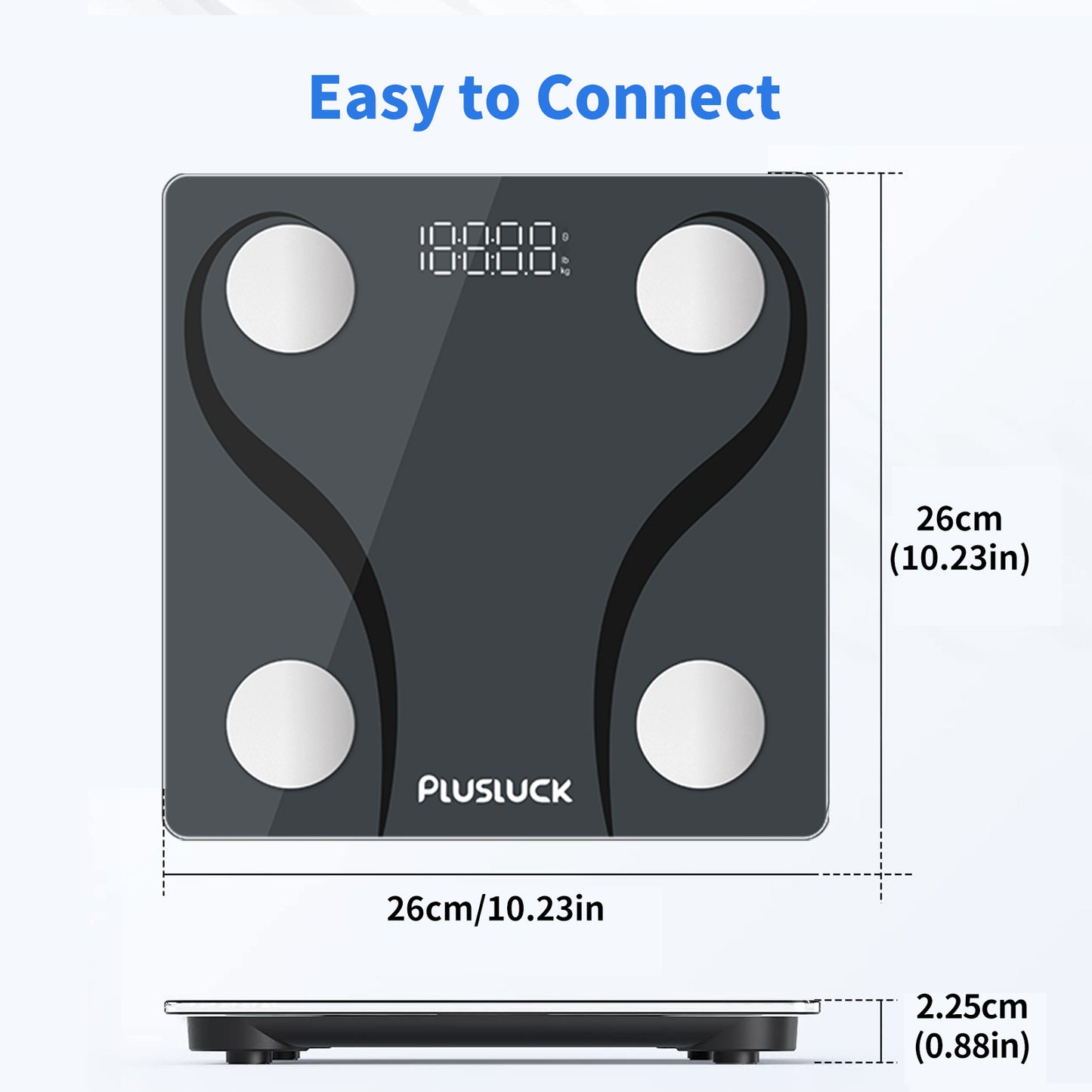 Plusluck Smart Scale – Bluetooth Body Analysis