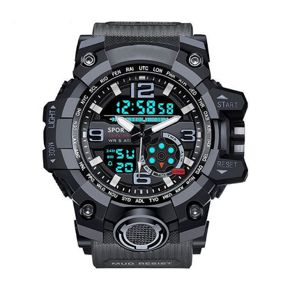 Men's Waterproof Sports Watch – Dual Display Feature