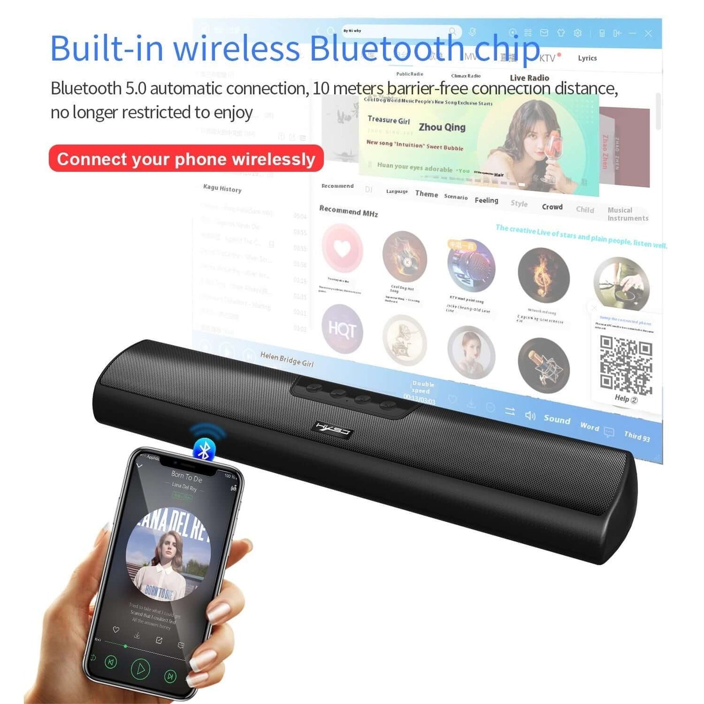 Home Bluetooth Speaker – High-Fidelity Sound