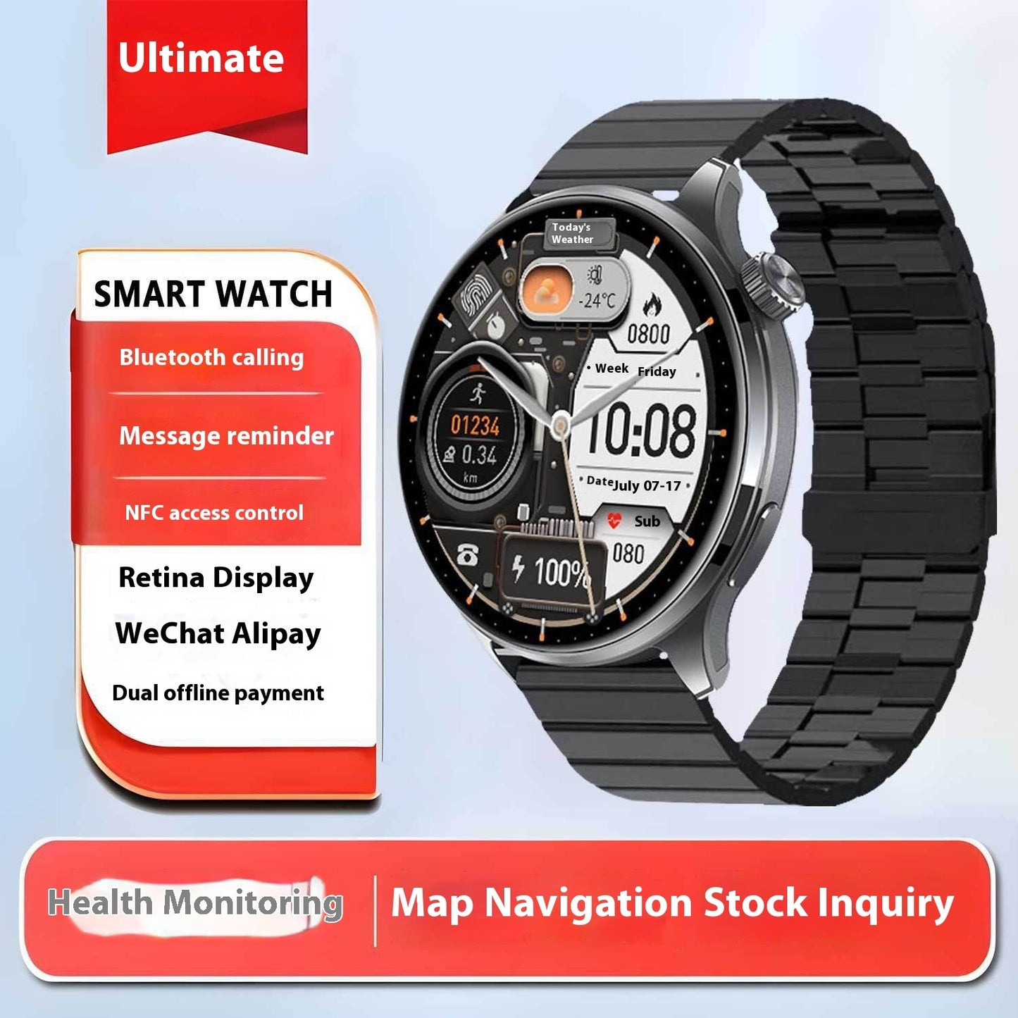 Kids Health Monitoring Watch – Waterproof Design