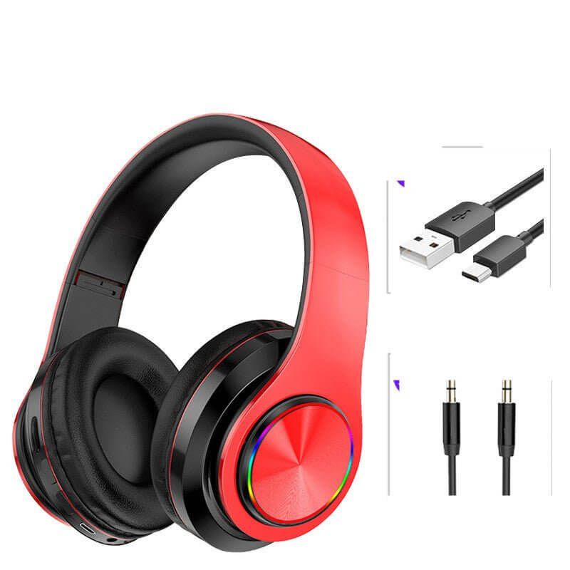 LED Wireless Gaming Headphones – Colorful Breathing Lights - DomoHive Store