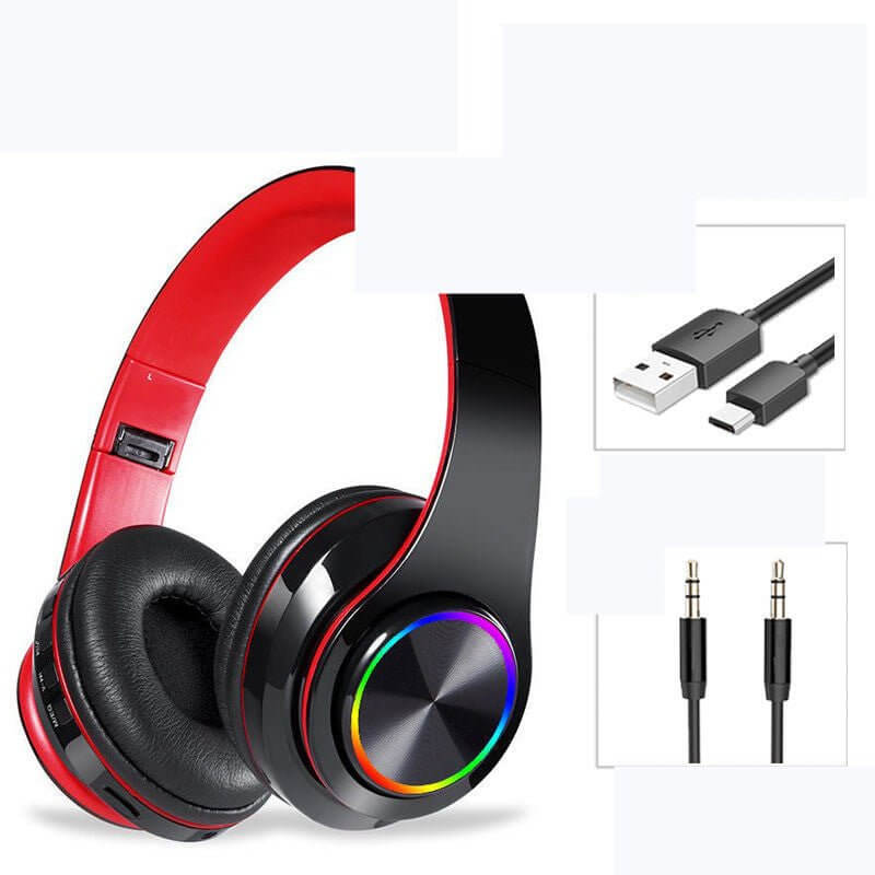 LED Wireless Gaming Headphones – Colorful Breathing Lights - DomoHive Store