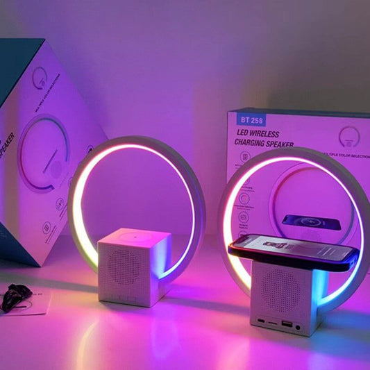 Smart Ambience Light Speaker – Wireless Charging - DomoHive Store