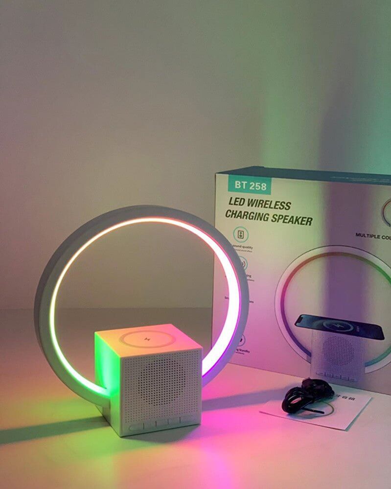 Smart Ambience Light Speaker – Wireless Charging - DomoHive Store