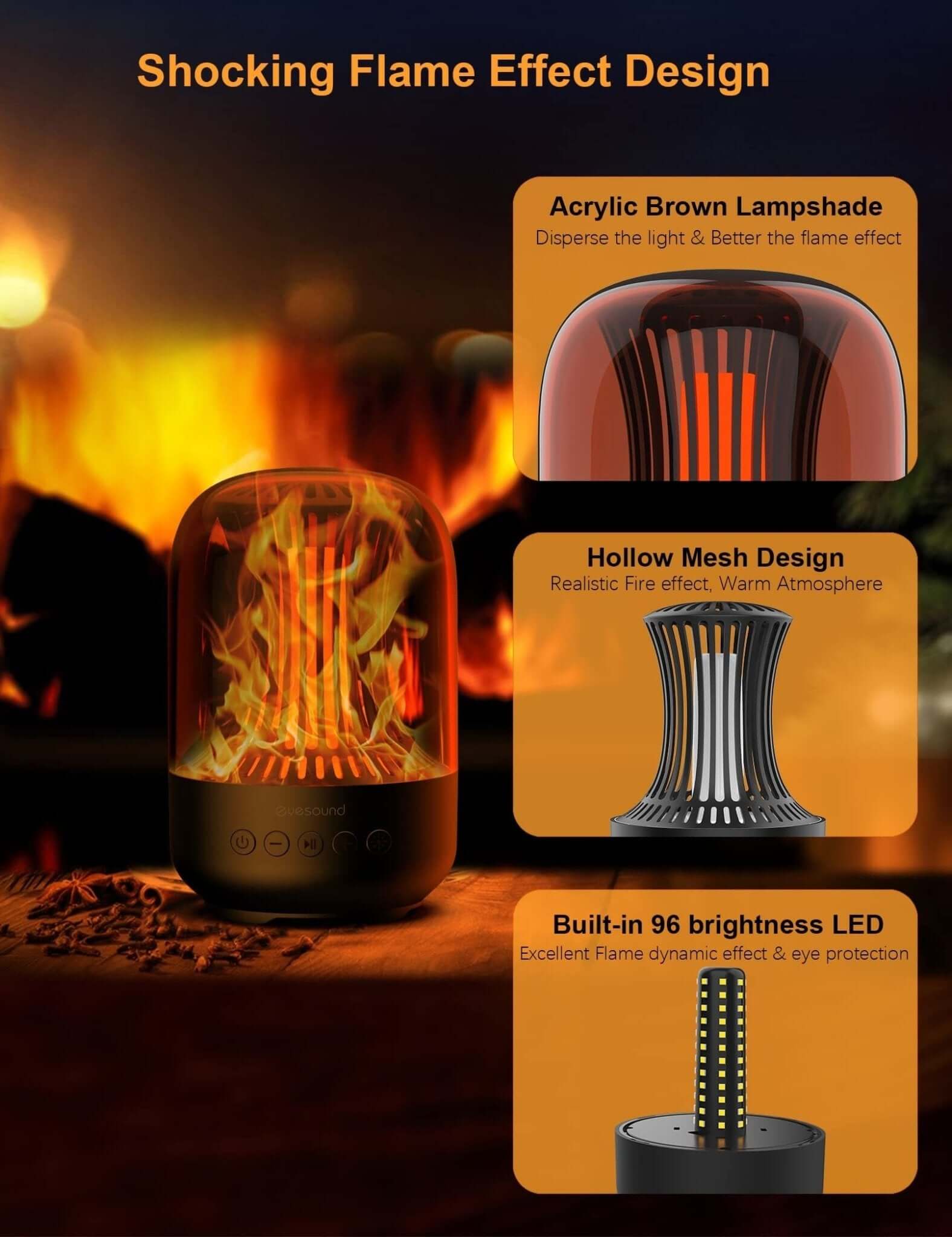 Smart LED Bluetooth Speaker – Colorful Atmosphere Light - DomoHive Store