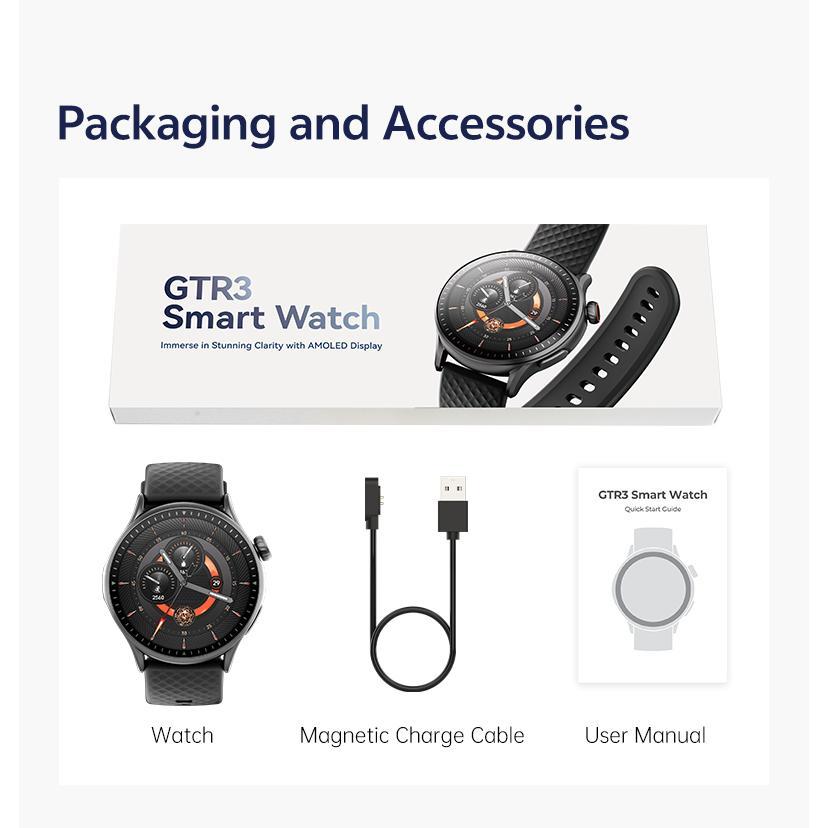 SmartFit Round Smartwatch – 3ATM Waterproof - DomoHive Store