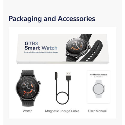 SmartFit Round Smartwatch – 3ATM Waterproof - DomoHive Store