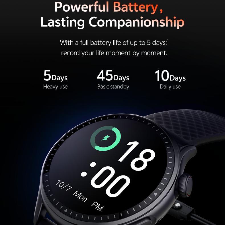 SmartFit Round Smartwatch – 3ATM Waterproof - DomoHive Store