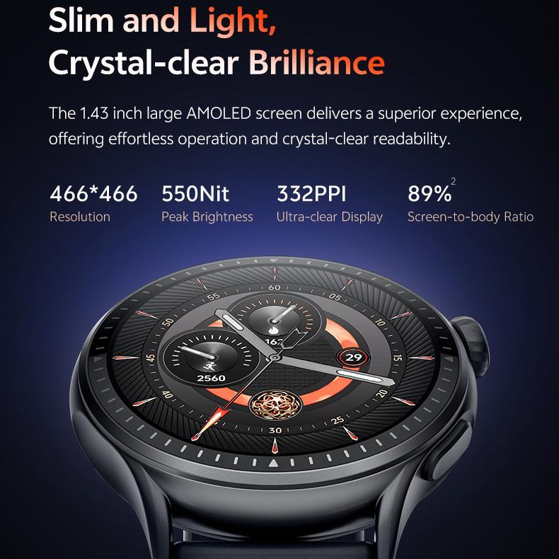 SmartFit Round Smartwatch – 3ATM Waterproof - DomoHive Store